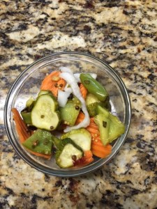 spicy pickled veggies